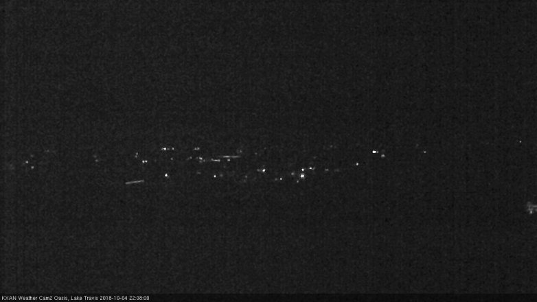 Lake Travis webcam, October 4, 2018 9:10 PM CT