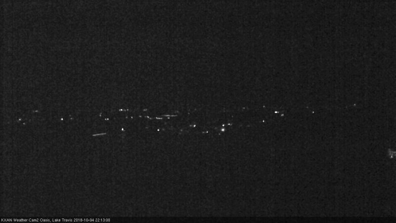 Lake Travis webcam, October 4, 2018 9:15 PM CT