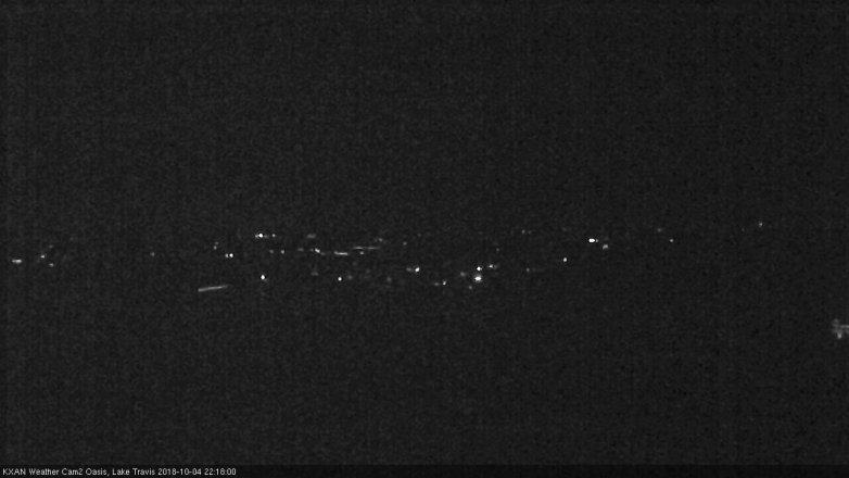 Lake Travis webcam, October 4, 2018 9:20 PM CT