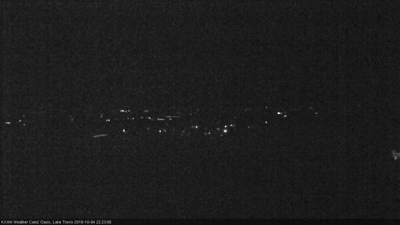 Lake Travis webcam, October 4, 2018 9:25 PM CT