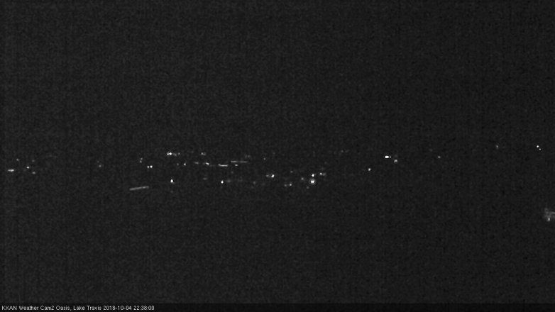 Lake Travis webcam, October 4, 2018 9:40 PM CT