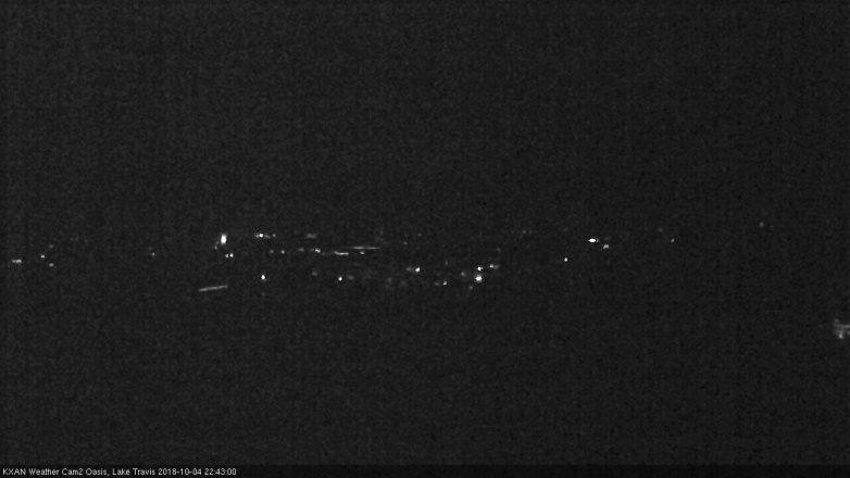 Lake Travis webcam, October 4, 2018 9:45 PM CT