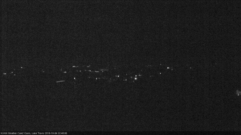 Lake Travis webcam, October 4, 2018 9:50 PM CT