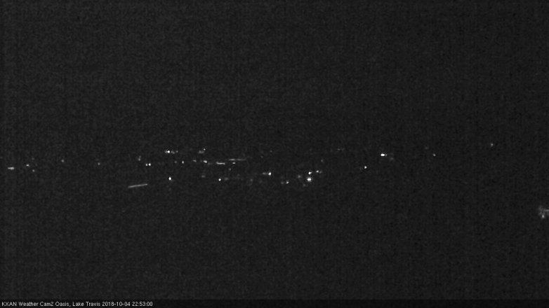 Lake Travis webcam, October 4, 2018 9:55 PM CT
