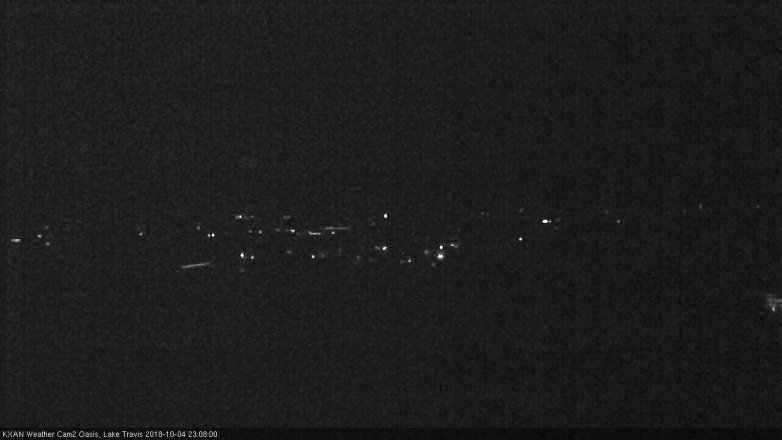 Lake Travis webcam, October 4, 2018 10:10 PM CT
