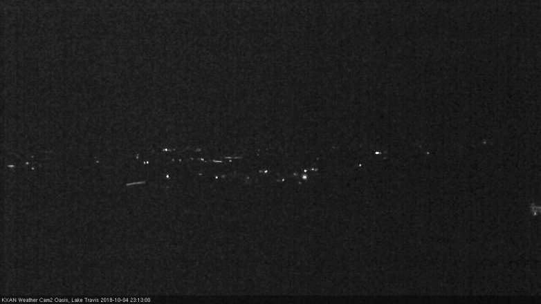 Lake Travis webcam, October 4, 2018 10:15 PM CT