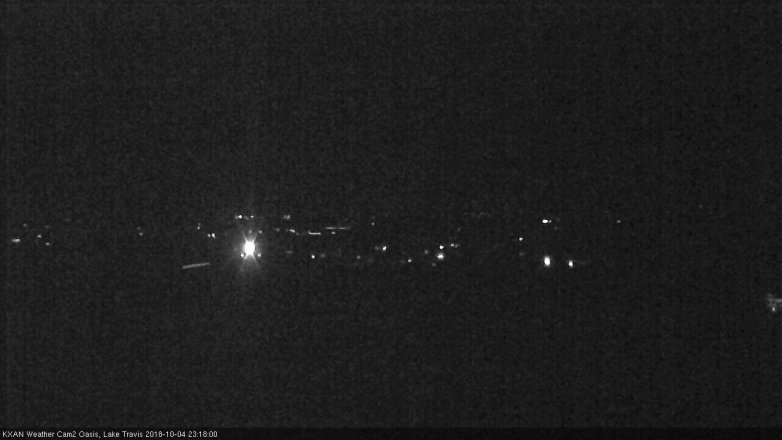 Lake Travis webcam, October 4, 2018 10:20 PM CT