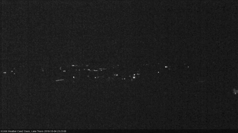 Lake Travis webcam, October 4, 2018 10:25 PM CT