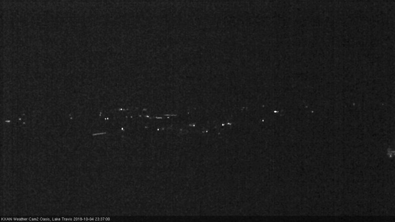 Lake Travis webcam, October 4, 2018 10:40 PM CT