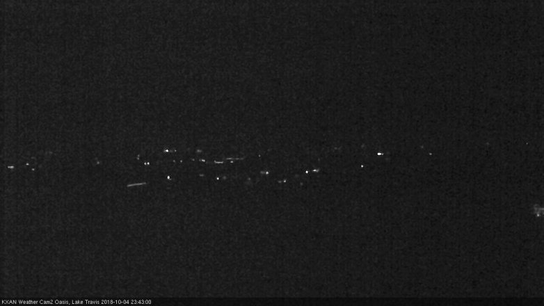 Lake Travis webcam, October 4, 2018 10:45 PM CT