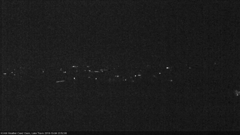 Lake Travis webcam, October 4, 2018 10:55 PM CT