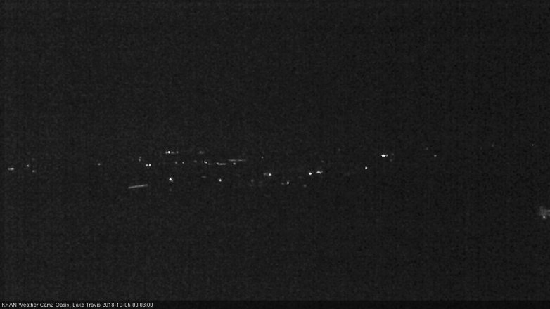 Lake Travis webcam, October 4, 2018 11:05 PM CT