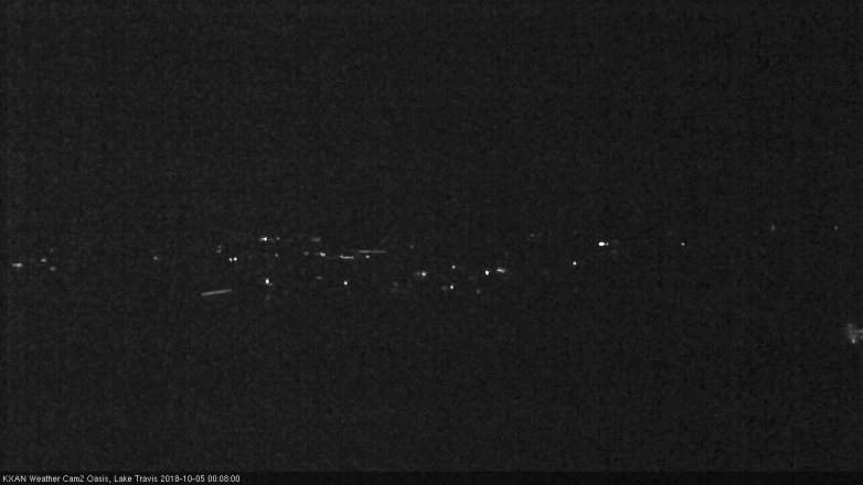 Lake Travis webcam, October 4, 2018 11:10 PM CT