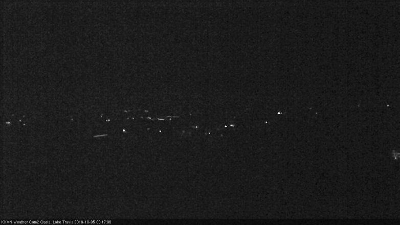 Lake Travis webcam, October 4, 2018 11:20 PM CT