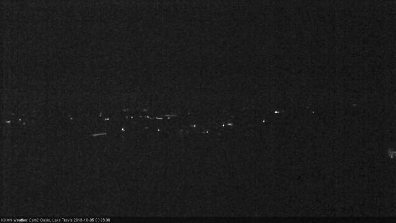 Lake Travis webcam, October 4, 2018 11:30 PM CT