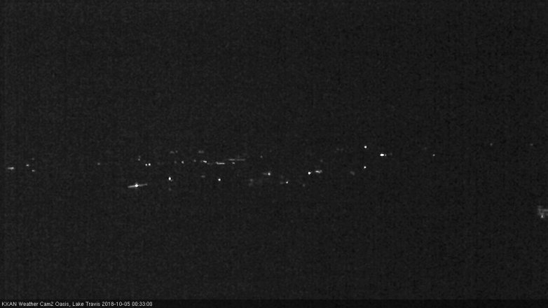 Lake Travis webcam, October 4, 2018 11:35 PM CT