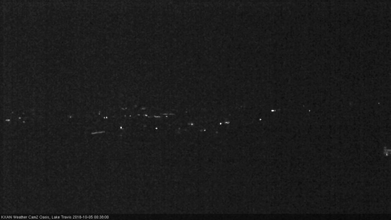 Lake Travis webcam, October 4, 2018 11:40 PM CT