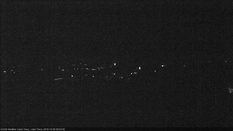 Lake Travis webcam, October 4, 2018 11:45 PM CT