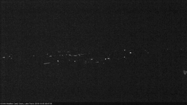 Lake Travis webcam, October 4, 2018 11:50 PM CT