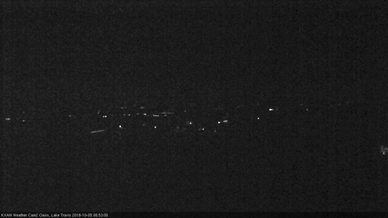 Lake Travis webcam, October 4, 2018 11:55 PM CT