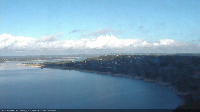 Lake Travis webcam, October 5, 2018 9:00 AM CT