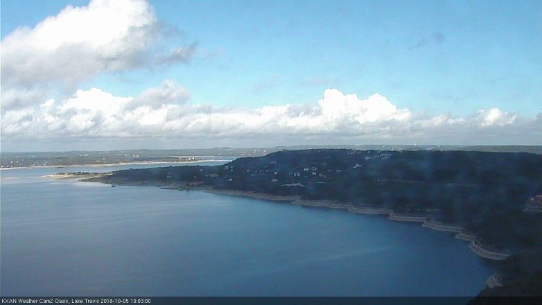Lake Travis webcam, October 5, 2018 9:05 AM CT