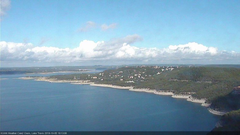 Lake Travis webcam, October 5, 2018 9:15 AM CT