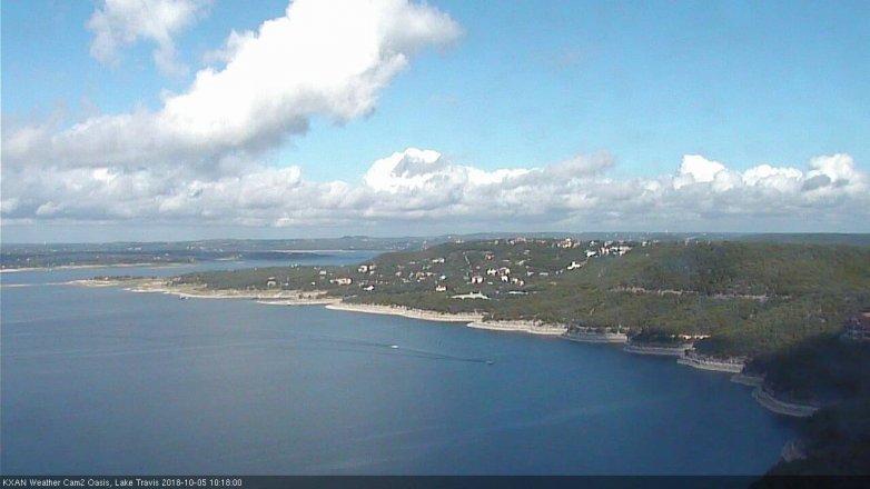 Lake Travis webcam, October 5, 2018 9:20 AM CT