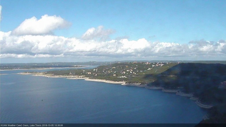Lake Travis webcam, October 5, 2018 9:40 AM CT