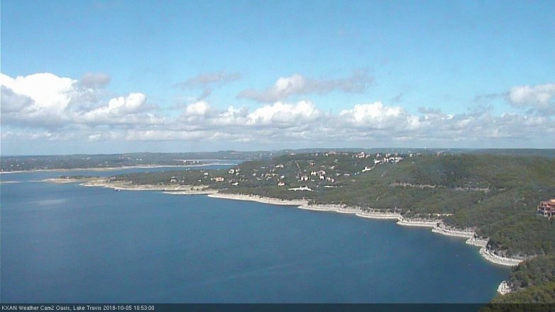 Lake Travis webcam, October 5, 2018 9:55 AM CT