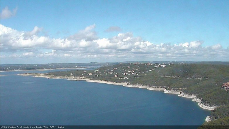 Lake Travis webcam, October 5, 2018 10:05 AM CT