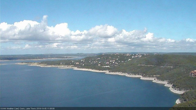 Lake Travis webcam, October 5, 2018 10:10 AM CT