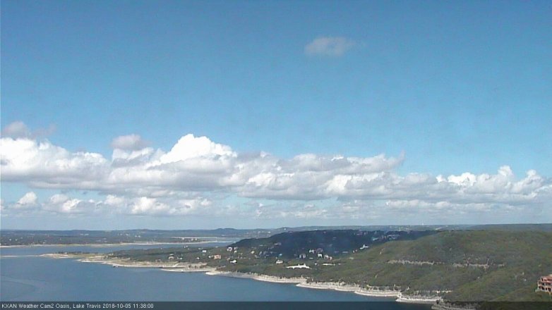 Lake Travis webcam, October 5, 2018 10:40 AM CT