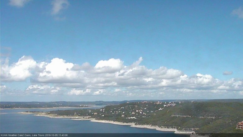 Lake Travis webcam, October 5, 2018 10:45 AM CT