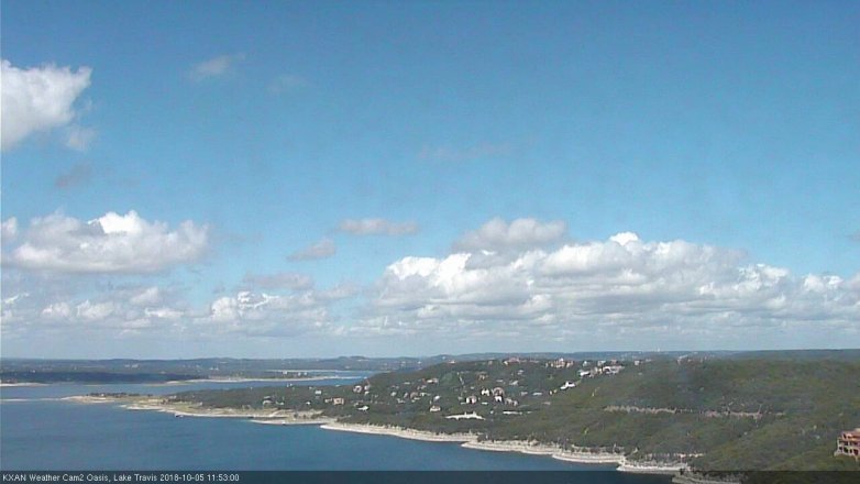 Lake Travis webcam, October 5, 2018 10:55 AM CT