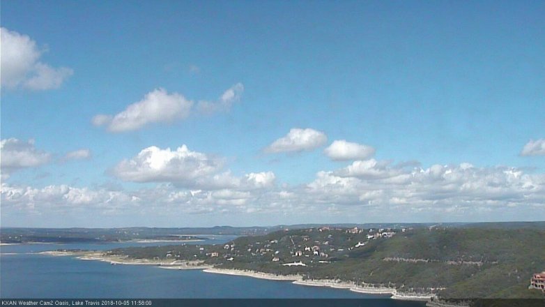 Lake Travis webcam, October 5, 2018 11:00 AM CT