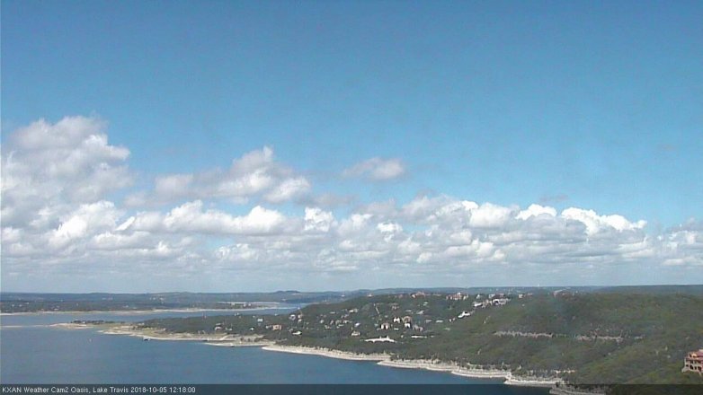 Lake Travis webcam, October 5, 2018 11:20 AM CT