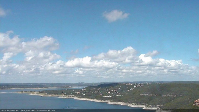 Lake Travis webcam, October 5, 2018 11:25 AM CT