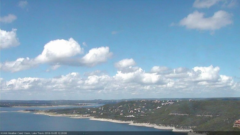 Lake Travis webcam, October 5, 2018 11:30 AM CT