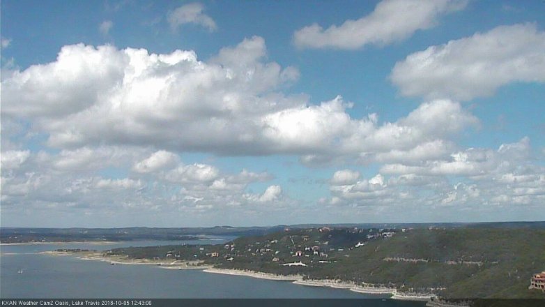 Lake Travis webcam, October 5, 2018 11:45 AM CT
