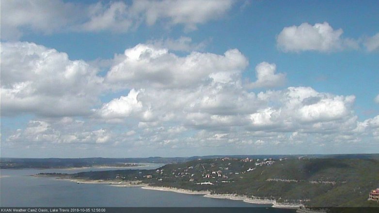 Lake Travis webcam, October 5, 2018 12:00 PM CT