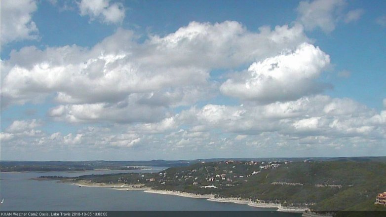 Lake Travis webcam, October 5, 2018 12:05 PM CT