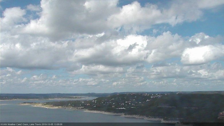 Lake Travis webcam, October 5, 2018 12:10 PM CT