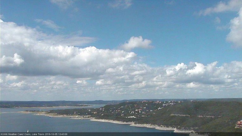 Lake Travis webcam, October 5, 2018 12:45 PM CT