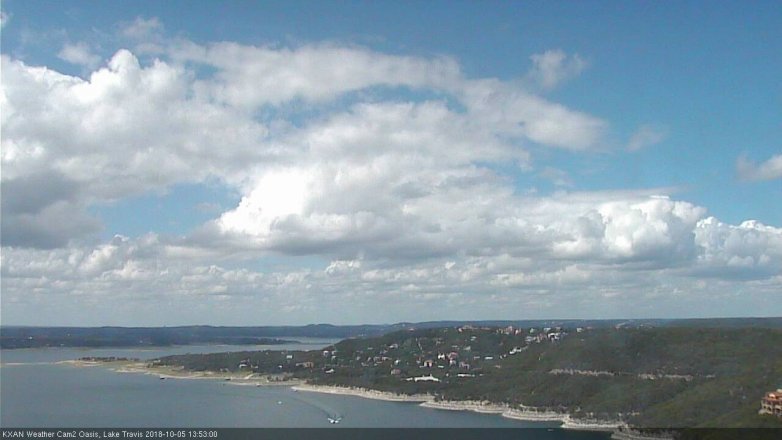 Lake Travis webcam, October 5, 2018 12:55 PM CT