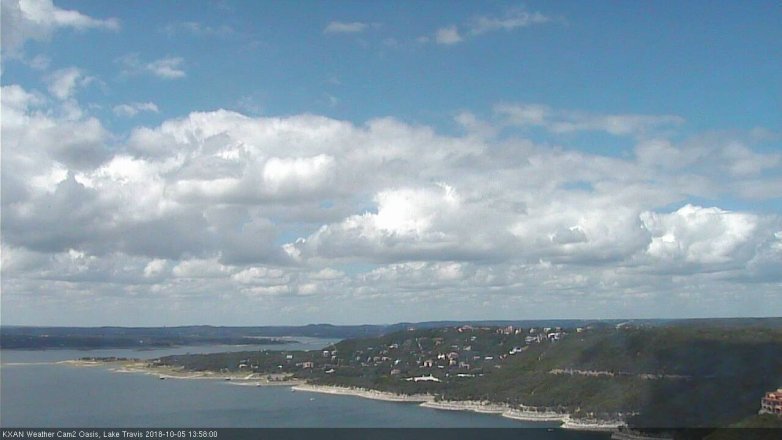Lake Travis webcam, October 5, 2018 1:00 PM CT