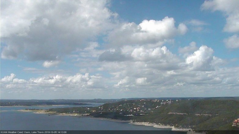 Lake Travis webcam, October 5, 2018 1:15 PM CT