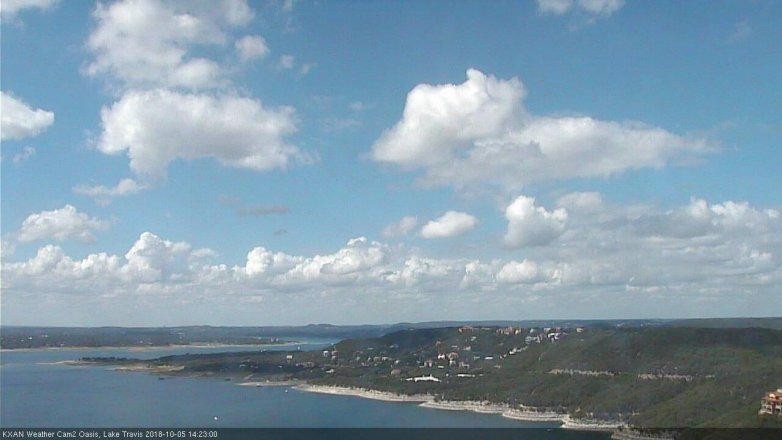 Lake Travis webcam, October 5, 2018 1:25 PM CT