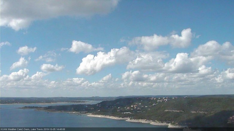 Lake Travis webcam, October 5, 2018 1:50 PM CT