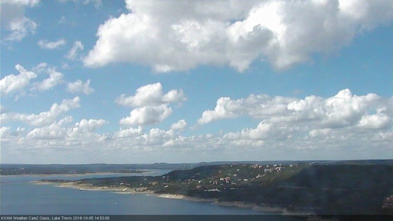 Lake Travis webcam, October 5, 2018 1:55 PM CT